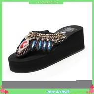 ❤️ 2025  sandal perempuan plus size kasut bata wanita[Super 2000 HTK] Diamond Flip Flops Women's Sum
