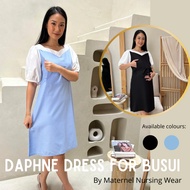 MATERNEL DAPHNE nursing Dress - right nursing opening Kiri