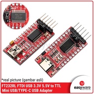 FT232RL USB TO UART TTL 5V 3.3V FT232 Serial Adapter Module For Arduino FT232RL TYPE C