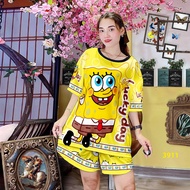 Big Size Elastic Thigh Set with 3D Print B3911