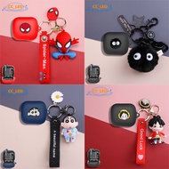 For EarFun Air Pro4i Case Cute Crayon Shin-chan Keychain Pendant Cartoon Pokémon Pikachu Silicone So