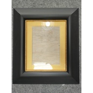 Photo frame Black Wooden frame double frame Profile Gold Carving 8R/6R