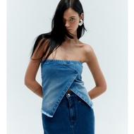 MOTTOM - Aurora Strapless Denim Top