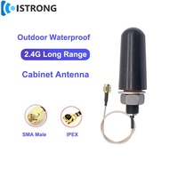 2.4G Mini Waterproof Cabinet Omni Antenna Outdoor 8dbi High Gain Amplifier WiFi Long Range Signal Booster IPEX1 SMA Male RG178