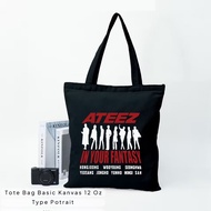 Tote bag ATEEZ kpop korean ateez in your fantasy world tour 2025 - 2026 many variants