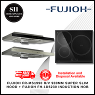 FUJIOH FR-MS1990R/V  900MM SUPER SLIM COOKER HOOD  +  FUJIOH FH-ID5230 INDUCTION HOB BUNDLE DEAL