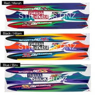 Yamaha y110 ss110 ( 4 ) Body Cover Set Stripe Sticker - Red Black Blue COVERSET Y110 YSS Y110 SS Y11