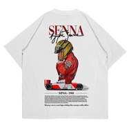 AYRTON SENNA T-SHIRT | FERRARI RACING CAR T-SHIRT | COMBED PREMIUM 24s | MEN AND WOMEN
