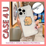 Oppo F11 Pro A15 A16 A17 A18 A38 A54 A57 A58 A77s transparent SPACE capybara phone holder