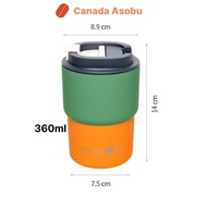 Canada Asobu Ceramic Stainless Steel Vacuum Insulation Tumbler 360 ml Coffee Express Pastel Green