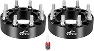 FLYCLE 8x6.5 to 8x180 Wheel Adapters, 2 inch 8x165.1mm to 8x180mm Wheel Adapter with M14x1.5 Studs &