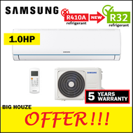 Samsung 1.0HP Aircond S-ESSENTIAL R32 Air Conditioner AR09TGHQABUNME 1HP Air Cond