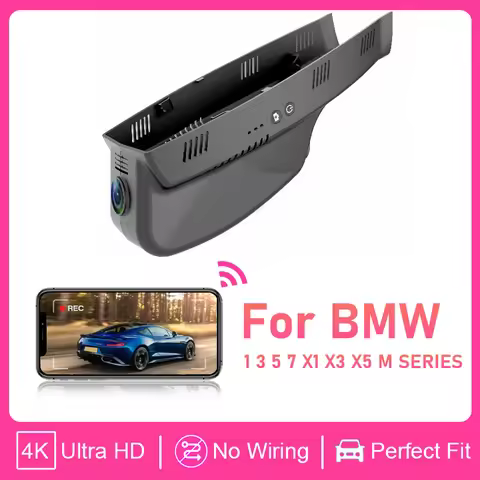 4K Wifi Dash Cam Car Dvr Camera Plug and Play DashCam For BMW 1 3 5 7 X1 X3 X5 M Series E60 E61 E65 