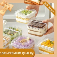 SP MaII-(400ML)50pcs Bekas Kek Viral Transparent - Bekas Quesillo Tiramisu Cheesekut Kek Batik LoadP