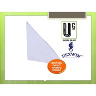 TUDUNG PUTIH SEKOLAH DUA LAPIS KOSHIBO - PUTIH - DEXWIN