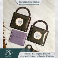 PREMIUM SOUVENIR CARD HOLDER 4 SLOT PRADA miniso INCLUDES PACKING AESTHETIC LUXURY C2 4 SLOT