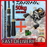DAIWA Casting Set Fishing Rod Reel Set Fishing Rod Set Full Set Casting Reel Fishing Rod Casting Rod