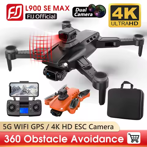 L900 PRO SE MAX Drone 4K Professional GPS 5G WIFI Dual Camera Brushless Dron 360 Obstacle Avoidance 
