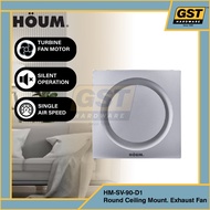 Houm SV90-D1 Round/SV90-D2 Square Ceiling Mounted Ventilation Fan Exhaust Fan (4") SV90 SV-90