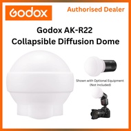 Godox AK-R22 Collapsible Diffusion Dome, Diffuser for Godox V1 Round Head Flash,AD100Pro, AD200Pro(with H200R)