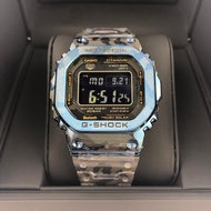 CASIO G-SHOCK TITANIUM LIMITED EDITION BLUE ION-PLATING CAMOUFLAGE GMW-B5000TCF-2 TOUGH SOLAR BLUETO