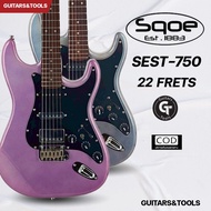 Sqoe SEST-750 Stratocaster | Electric Guitar Strat 22frets Shape Alder Wood Good Sound Easy To Play 