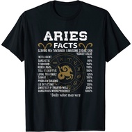 Aries Facts Zodiac Sign T-Shirt
