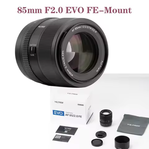 Original Viltrox 85mm F2.0 EVO FE-Mount Full Frame Auto Focus Medium Telephoto Prime Lens for Sony E