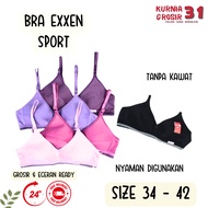 BH Wanita Busa Sedang Tanpa Kawat Motif Halus Premium / Pakaian Dalam Perempuan/ BH Cewek Casual - S
