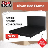 (Ready Stock) Divan Queen Bed Frame Bed Base Katil Queen Bed Furniture Murah Extra Kayu Tebal