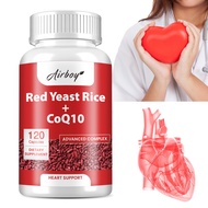 Red Yeast Rice CoQ10 Supplement - Advanced Heart Health and Healthy Cholesterol Formula for Men and 