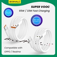BKWHALE OPPO 6A Type C Data Cable Support OPPO Realme Super VOOC 33W Fast charging Supervooc 65W Fas
