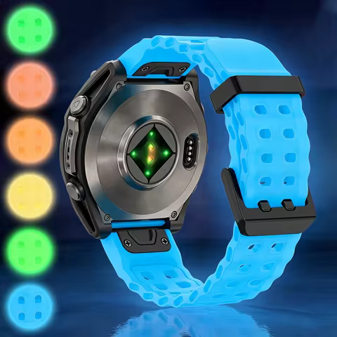 22/26mm Luminous Watch Strap, Compatible with Garmin Fenix 6/6X/7X/Fenix 8 (51mm, 47mm), Fenix 5X/5X