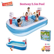 👉 Bestway Basketball Inflatable Swimming Pool (235cm x 168cm x 102cm) Rhino Adult Pool Pond Kinderga