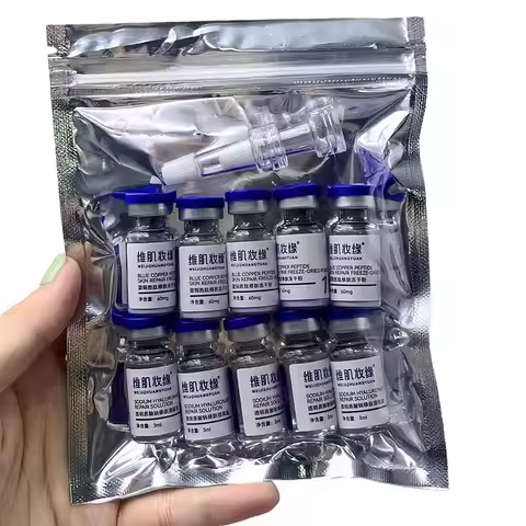 GHK-CU Copper Lyophilized Powder Anti-wrinkle And Firming Blue Copper Skin Repair Freeze-dried Powde