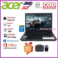 Laptop Acer 14 Intel Core i3 Ram 8gb Ssd 512gb Windows 10 Free Tas &amp; Mouse