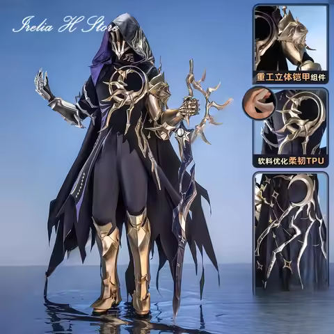 Irelia H Store Honkai: Star Rail Flame Reaver Pie-non Cosplay Costume Game Men Black Ember Raider Co