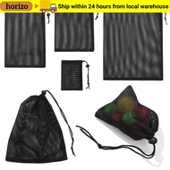 HORIZO Mesh Drawstring Bag Durable Nylon Multi Purpose Stuff Sack