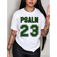 Women'S Psalm 23 Bible Verse T-Shirt-Oversized Casual Tee with Bold Psalm 23:1 Scripture,Soft Breath