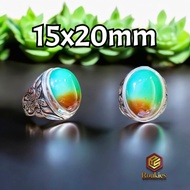 Stone Ring Edongnatural AlpacaRing Size 15x20mm