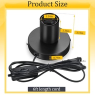 2 Pieces Polished Metal Desktop Lamp Base E26 E27 Screw Light Bulb Holder Base Sockets Base Night Li