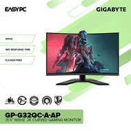 EasyPC | Gigabyte GP-G32QC-A-AP 31.5" 165Hz 2K Curved Flicker-Free 1ms response time Gaming Monitor