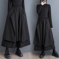 Oladivi Plus Size Wide Leg Pants Fashion Women Bottoms Casual Loose Oversized Big Trousers 8210 D004