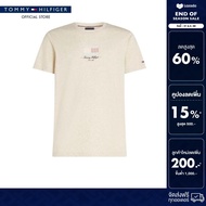 Tommy Hilfiger เสื้อยืด ผู้ชาย รุ่น MW0MW39349 HGF - สีเบจ ทรง Regular