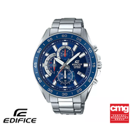 CASIO นาฬิกาข้อมือผู้ชาย EDIFICE รุ่น EFV-550D-2AVUDF วัสดุสเตนเลสสตีล สีน้ำเงิน