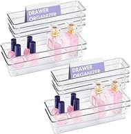 Kuber Industries (12 Piece Set) Storage Organizer (3x9 Inch) Kitchen & Makeup Organizer Tray Set | S