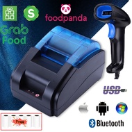 58MM เครื่องปริ้นใบเสร็จ Thermal Receipt Printer เครื่องปริ้นใบเสร็จ-สลิปรุ่นUSB/Blutooth เครื่องปริ้นGrabfood loyverse POS เครื่องปริ้นใบเสร็จพกพา เครื่องพิมพ์ความร้อน แบบไม่ใช้หมึก พิมพ์เร็ว