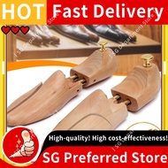[SG Preferred] [SG stock Fast Shipping]1 Pair Shoe Tree Wood Shoes Stretcher Wooden Adjustable Man W