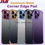 [JLK] Aluminum Black Camera Lens Protection Case For iPhone 15 14 Plus 13 Pro Max 12 iPhone14 14Pro 13Pro 12Pro Protector Cover Phone Accessories