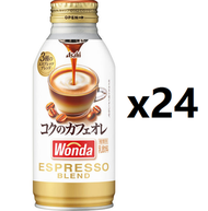 朝日Asahi Wonda 極濃牛奶咖啡(樽裝) - 原箱 370克x24 新舊包裝隨機發送 [平行進口] 8511 EXP: 2026/12